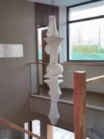 Washi Paper E Pendant Swag Light - Image 10