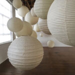 Washi Paper Pendant Swag Lamp - Image 9