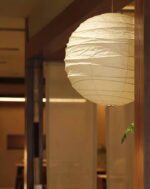 Washi Paper Pendant Swag Lamp - Image 10