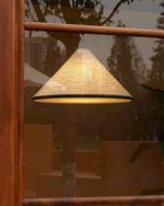 Washi Paper Pyramid Pendant Lamp - Image 2