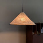 Washi Paper Pyramid Pendant Lamp - Image 6