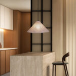 Washi Paper Pyramid Pendant Lamp - Image 4