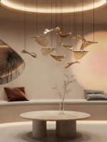 Wave Floating Leaf Chandelier - Image 3