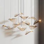 Wave Floating Leaf Chandelier - Image 4