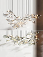 Wave Floating Leaf Chandelier - Image 7