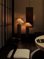 Weathered Wood Grain Floor Lamp - Image 12