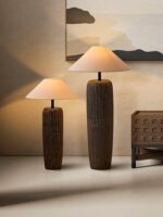 Weathered Wood Grain Floor Lamp - Image 14