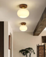 White Shell Ceiling Lamp - Image 7