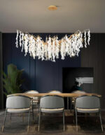 White Jade Branch Brass Chandelier - Image 15