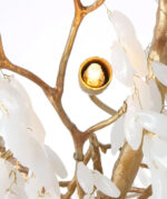White Jade Branch Brass Chandelier - Image 10