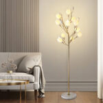 Porcelain Magnolia Floor Lamp - Image 3