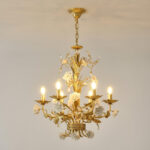 White Rose Crystal Chandelier - Image 15