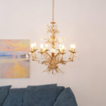 White Rose Crystal Chandelier - Image 4