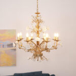 White Rose Crystal Chandelier - Image 3