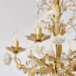 White Rose Crystal Chandelier - Image 9