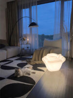 White Rose Shaped LED Table Lamp - Image 15