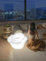 White Rose Shaped LED Table Lamp - Image 17