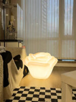 White Rose Shaped LED Table Lamp - Image 19