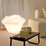 White Rose Shaped LED Table Lamp - Image 9