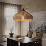 Wicker Rattan Pendant Light - Image 3