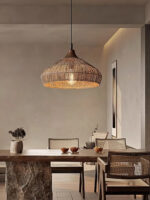 Wicker Rattan Pendant Light - Image 14