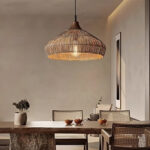Wicker Rattan Pendant Light - Image 7