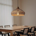 Wicker Rattan Pendant Light - Image 2
