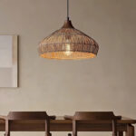 Wicker Rattan Pendant Light - Image 10