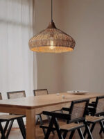 Wicker Rattan Pendant Light - Image 11