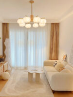 Wooden Cotton Balls Chandelier - Image 11