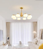 Wooden Cotton Balls Chandelier - Image 14