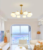 Wooden Cotton Balls Chandelier - Image 15