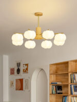 Wooden Cotton Balls Chandelier - Image 5