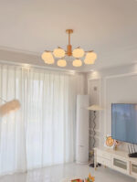 Wooden Cotton Balls Chandelier - Image 18