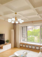 Wooden Cotton Balls Chandelier - Image 19