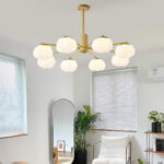 Wooden Cotton Balls Chandelier - Image 2