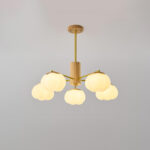 Wooden Cotton Balls Chandelier - Image 6