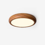 Wood Grain Round Ceiling Lamp - Image 17
