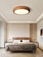Wood Grain Round Ceiling Lamp - Image 13