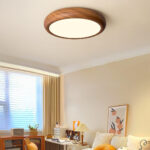 Wood Grain Round Ceiling Lamp - Image 7