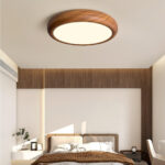Wood Grain Round Ceiling Lamp - Image 14