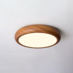 Wood Grain Round Ceiling Lamp - Image 15