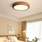 Wood Grain Round Ceiling Lamp - Image 5