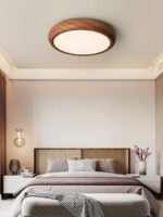 Wood Grain Round Ceiling Lamp - Image 16