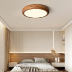 Wood Grain Round Ceiling Lamp - Image 2