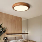 Wood Grain Round Ceiling Lamp - Image 4