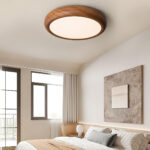 Wood Grain Round Ceiling Lamp - Image 8