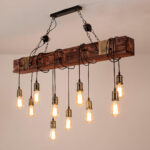 Wood Hanging Multi Chandelier - Image 5