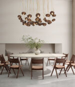Wood Pumpkin Cluster Chandelier - Image 5