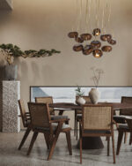 Wood Pumpkin Cluster Chandelier - Image 7